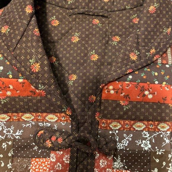 Handmade Quilted Folk Art Jacket | Patchwork Prairie Coat - Picture 8 of 16